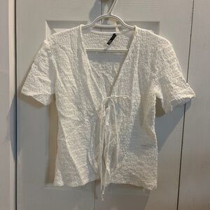 Zara tie up top